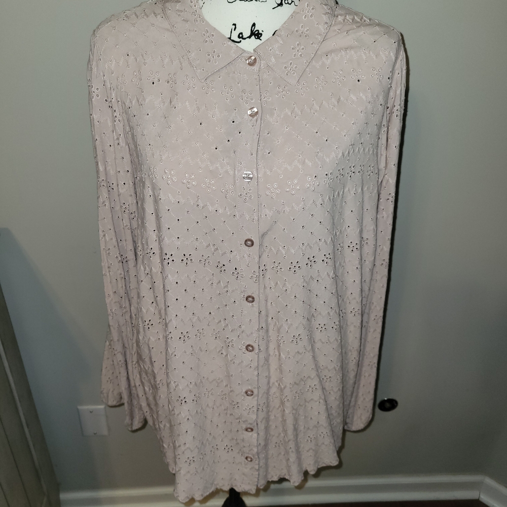 Torrid Eyelet Lace Top